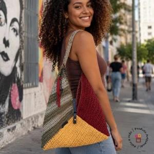 Bolsa de Crochê Desconstruída Grande