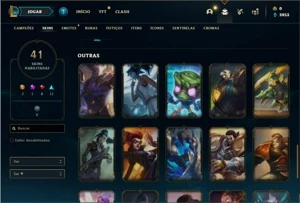 Conta prata 1 com 51 Champs e 41 Skins ( 2 Ultimates ) - League of Legends LOL
