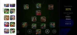 Conta efootball 3171 força, Messi 108 Blitz culler, trio MSN - eFootball PES