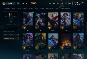 Unranked com 45 Champs e 10 Skins - League of Legends LOL