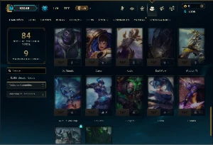 Unranked com 45 Champs e 10 Skins - League of Legends LOL