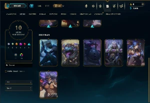 Unranked com 45 Champs e 10 Skins - League of Legends LOL