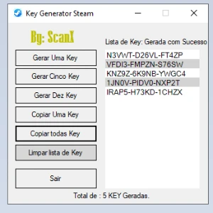 Gerador FULL para KEYS Steam.(Exclusivo)