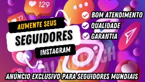 Instagram - Seguidores MUNDIAIS [Melhor Preço] - Redes Sociais