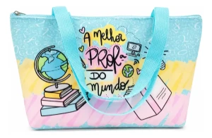 Kit 10 Mini Bolsas Personalizadas para Professoras
