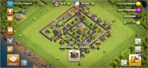 conta clash of clans cv7 praticamente full
