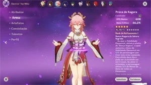 CONTA AR58 - 9 PERSONAGENS 5* E 4 ARMAS 5* - Genshin Impact