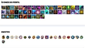 Conta ouro 4 com 51 Champs e 15 Skins + 6 Espolios - League of Legends LOL