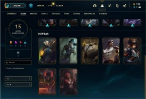Conta ouro 4 com 51 Champs e 15 Skins + 6 Espolios - League of Legends LOL
