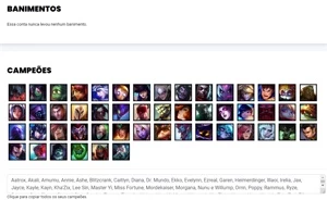 Conta ouro 4 com 51 Champs e 15 Skins + 6 Espolios - League of Legends LOL