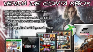 Conta Xbox com Forza Horizon 4, RE Requiem, RE4 e mais!