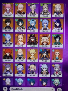 Ar 58 - 17 5 Star - 9 Armas 5 Star + Eula C2 + Yae Miko C1 - Genshin Impact