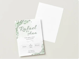 Convite de casamento - Arte Digital Artes Canva