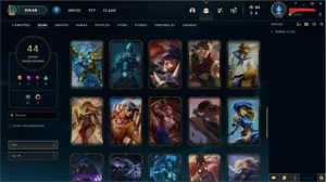 Unranked Main Lee Sin level 170 com 44 Skins - League of Legends LOL