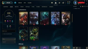 Unranked Main Lee Sin level 170 com 44 Skins - League of Legends LOL