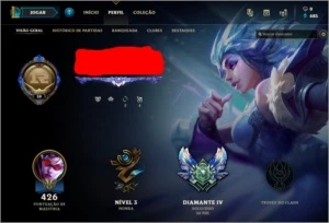 CONTA DIAMANTE IV, FALTANDO 1 CHAMP, 179 SKINS. - League of Legends LOL