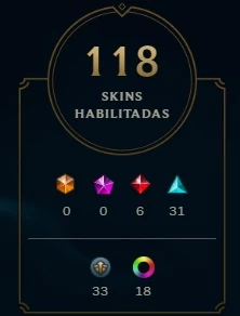 Conta Gold 4 Todos os Champions - Ícones antigos - 114 Skins - League of Legends LOL