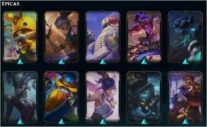 Conta Gold 4 Todos os Champions - Ícones antigos - 114 Skins - League of Legends LOL