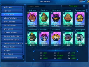 Conta com Omm LA-Omega - Digimon Masters Online DMO