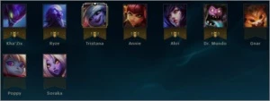Conta League of Legends. Ouro 2/WR 52%/Borda Ouro/32 champs LOL