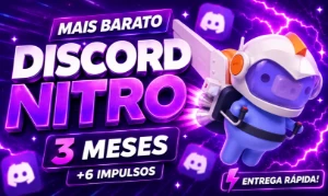 [Melhor Preço] Discord Nitro Gaming 3 Meses + 6 Impulsos