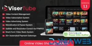 Script ViserTube - Plataforma estilo youtube