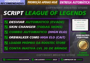 🎮 Script LoL + Conta Inativa | League of Legends - Others