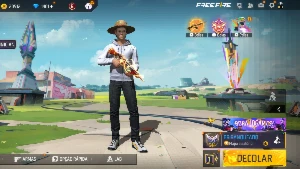 Conta free fire gemada com 1400 diamantes + nível 15 🔥🚀