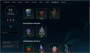 Todos Campeões, lv 375, 186 skins, 45k de EA e muito mais! - League of Legends LOL