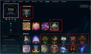 Todos Campeões, lv 375, 186 skins, 45k de EA e muito mais! - League of Legends LOL