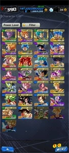 DRAGON BALL LEGENDS CONTA LEVEL 390 COM 423 PERSONAGENS - Google Play
