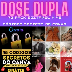 70 Pack Editável + 48 Códigos Secretos do Canva - Outros