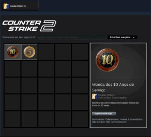 Conta Steam 19-20 Anos De Serviço(Cs Medalha De 5 E 10 Anos) - Counter Strike