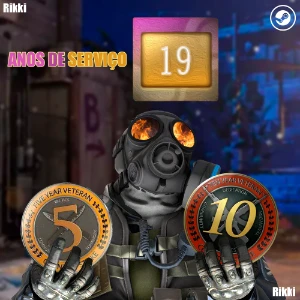 Conta Steam 19-20 Anos De Serviço(Cs Medalha De 5 E 10 Anos) - Counter Strike