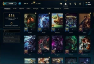 Conta ouro 2 com 131 champs e 94 skins - League of Legends LOL