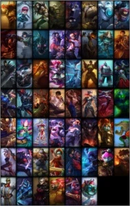 Cont - Borda Platina + 54 Skins + 110 champs - League of Legends LOL