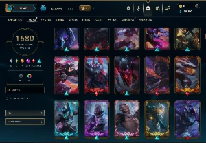 Conta Mestre 1680 Skins, Muitas Bordas,Chromas E Assinaturas - League of Legends LOL