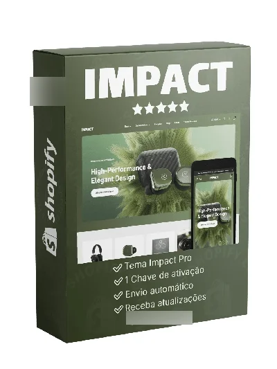 Tema Impact Shopify + Chave de Ativação - Sites, Lojas e Sistemas Prontos Sites e Scripts