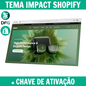 Tema Impact Shopify Original Atualizado + Chave de Ativação - Outros