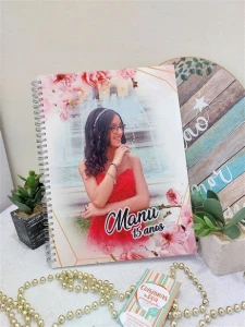 Caderno Grande Personalizado com Foto ou Tema - Artesanato e Personalizados
