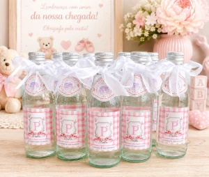 Água Mineral Italiana Acqua Panna Personalizada Maternidade - Artesanato e Personalizados