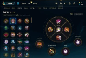 Conta prata 3 com TODOS os champs e 70 Skins - League of Legends LOL