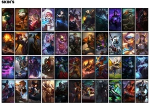 Conta prata 3 com TODOS os champs e 70 Skins - League of Legends LOL