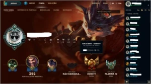 Conta League of Legends - Ouro 5 LOL