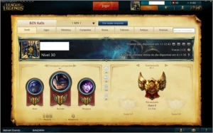 Conta Ouro V - 88 Campeões - 41 Skins - League of Legends LOL