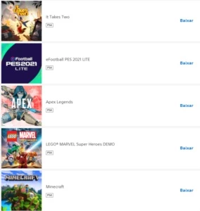 Conta psn ps4 (God of War, Fifa 20, Spider man, GTA V...) - Playstation