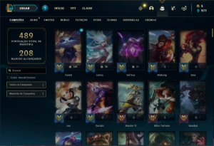 Conta Unranked com 140 Champs e 88 Skins ( MAIN SUPORTE ) - League of Legends LOL