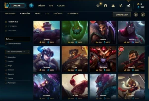 Conta Unranked com 140 Champs e 88 Skins ( MAIN SUPORTE ) - League of Legends LOL