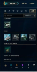 CONTA PLATINA V - League of Legends LOL