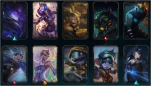 Conta com 58 champs e 37 skins - League of Legends LOL